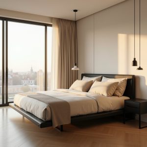 beige and black bedroom ideas 1