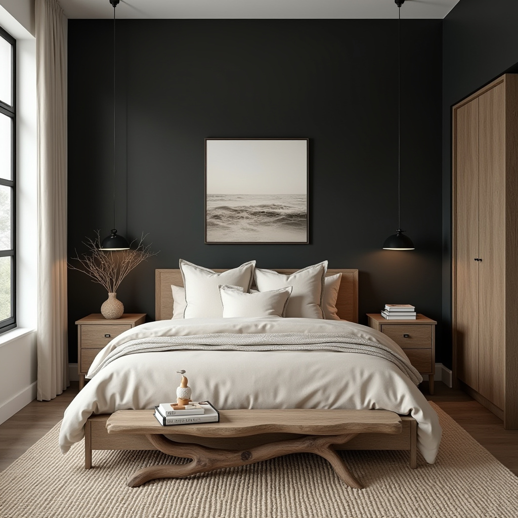 beige and black bedroom ideas 12