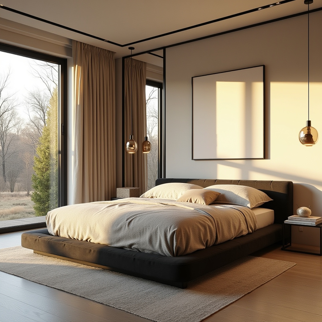 beige and black bedroom ideas 16