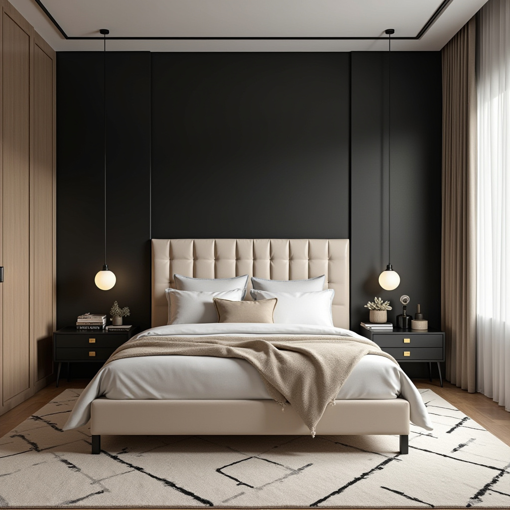 beige and black bedroom ideas 2