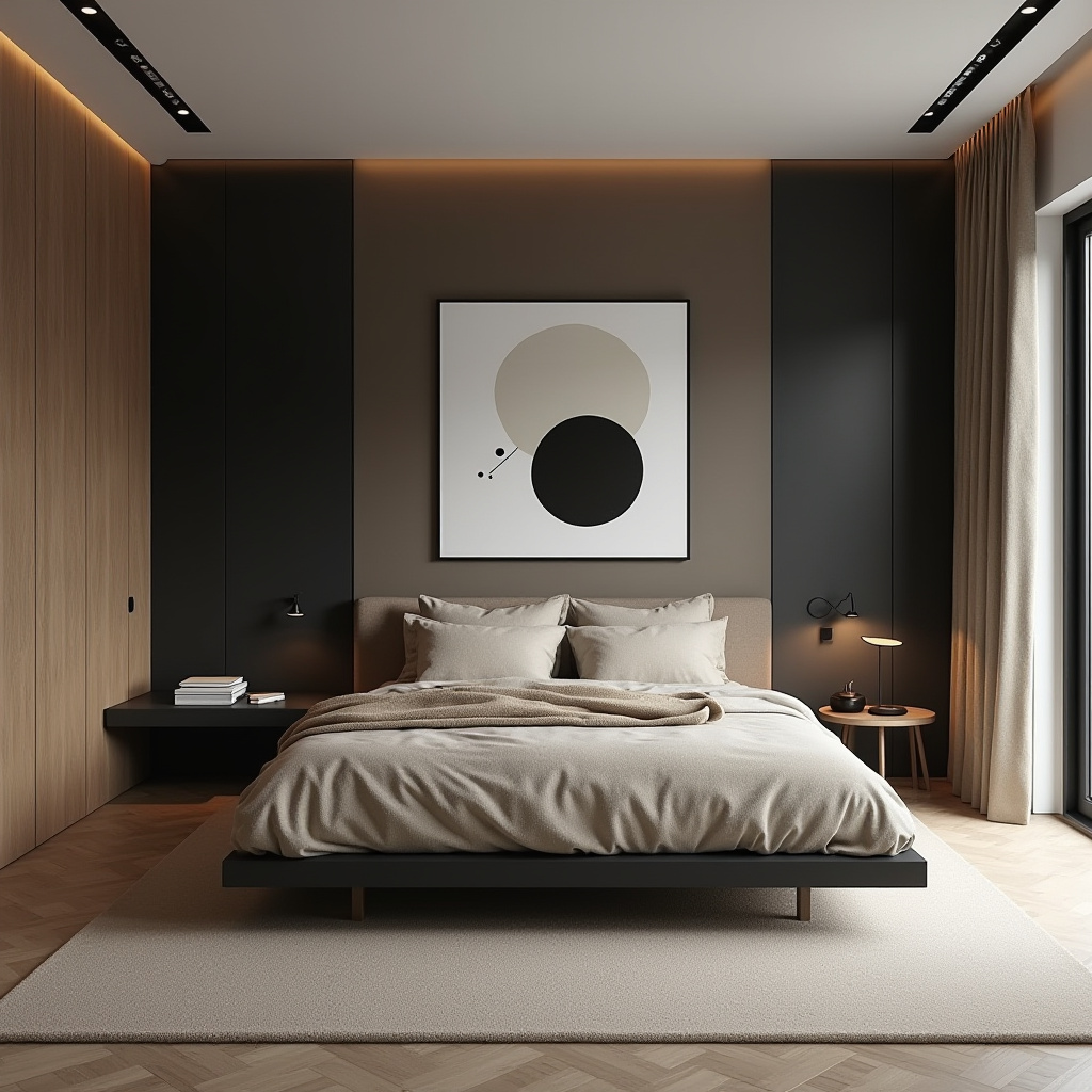 beige and black bedroom ideas 5