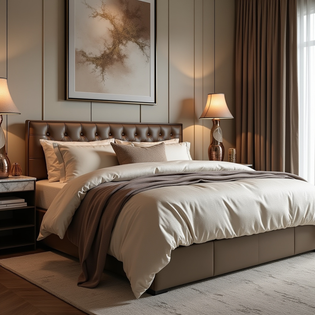 beige and brown bedroom ideas 19