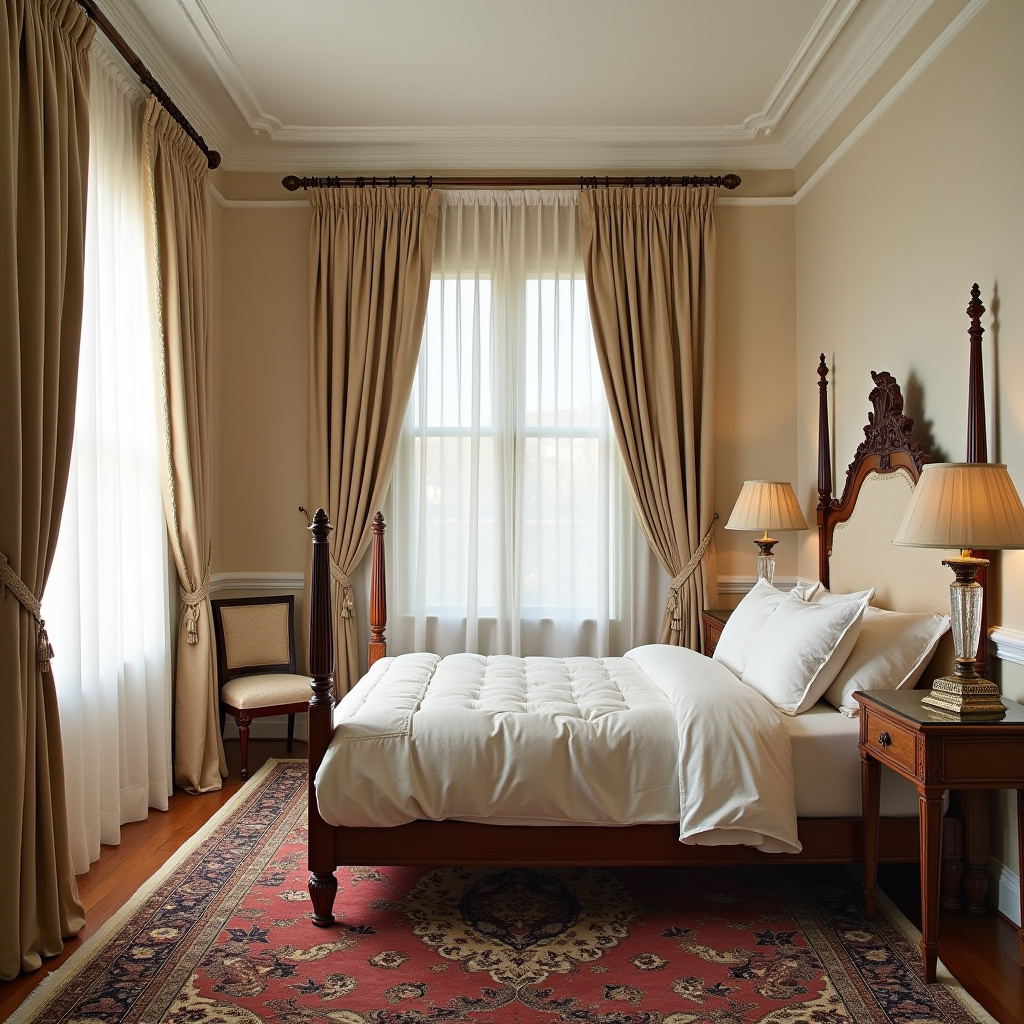 beige curtains bedroom 14