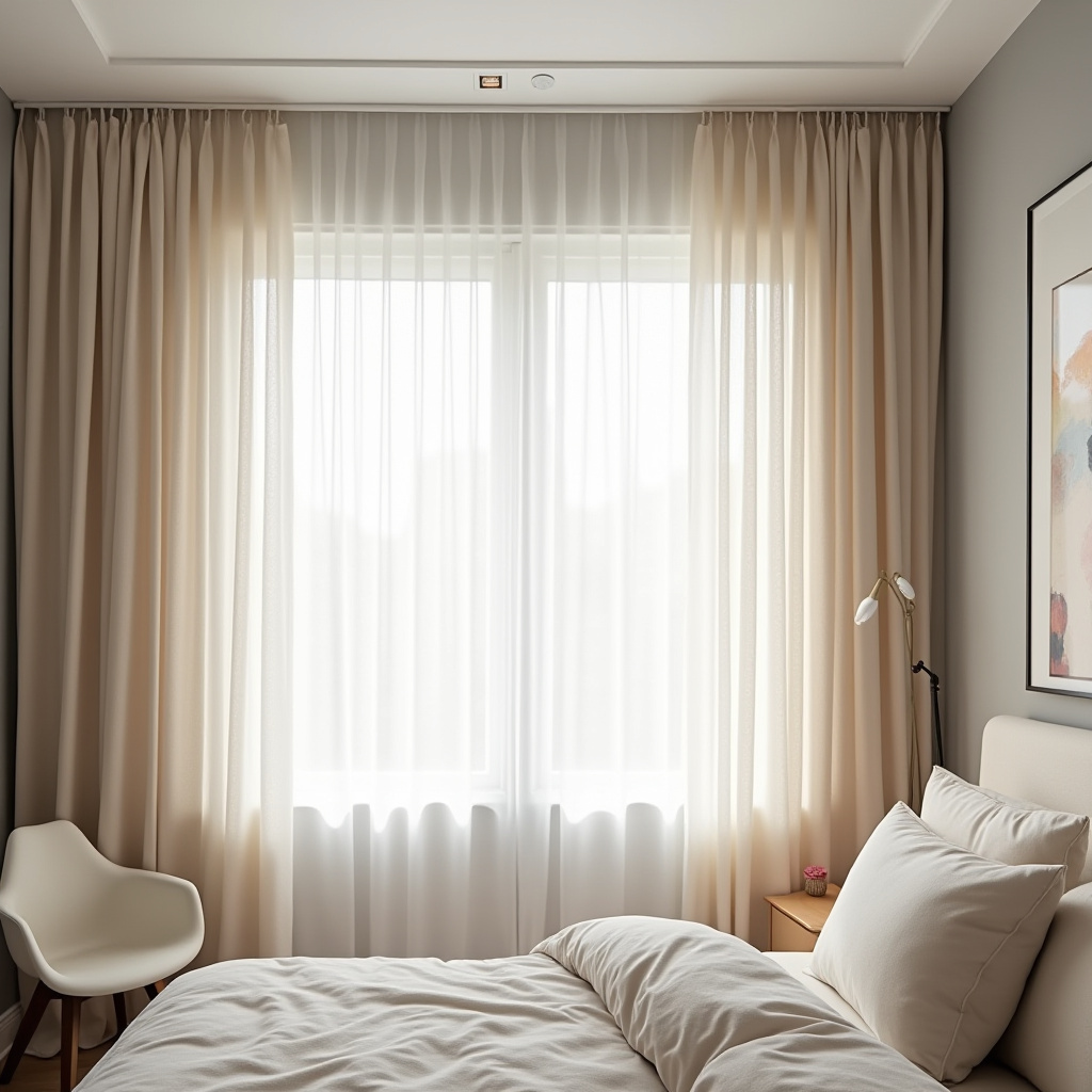 beige curtains bedroom 17