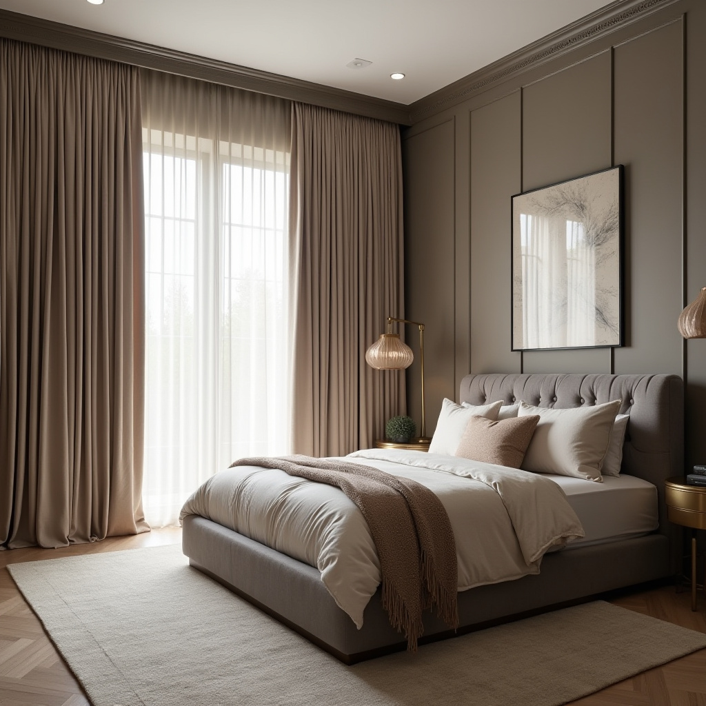 beige curtains bedroom 5