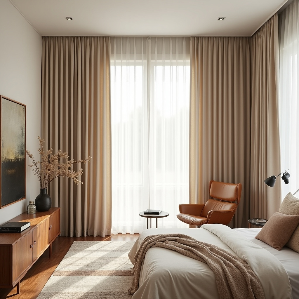 beige curtains bedroom 9