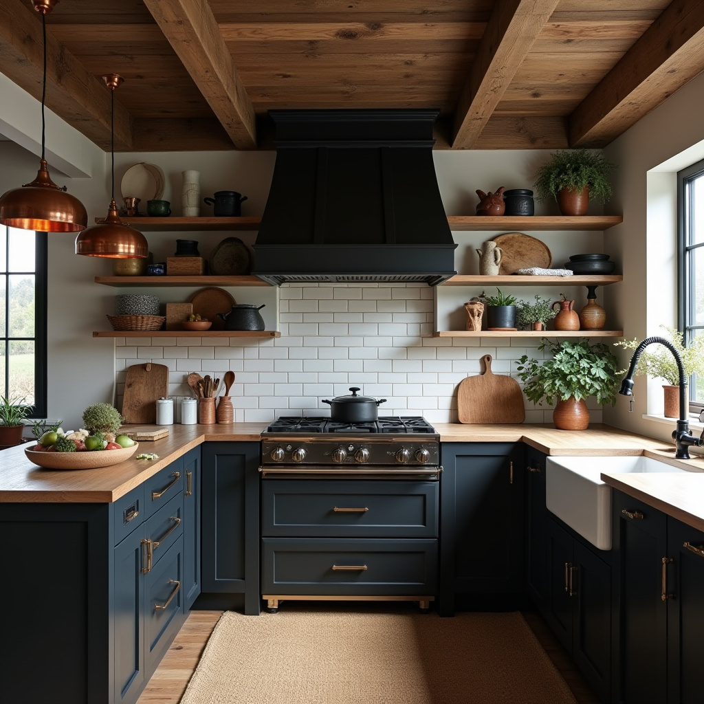 black and brown kitchen 4