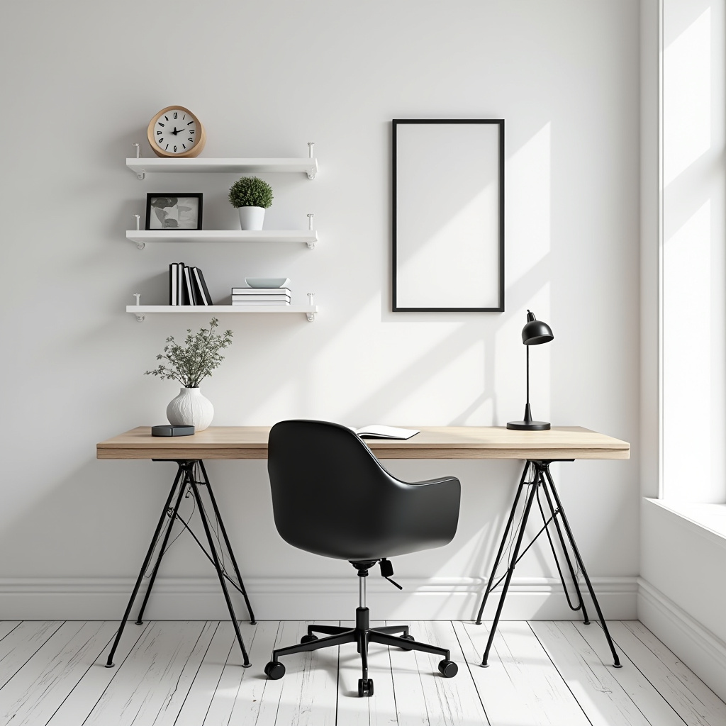 black and white office decor 13