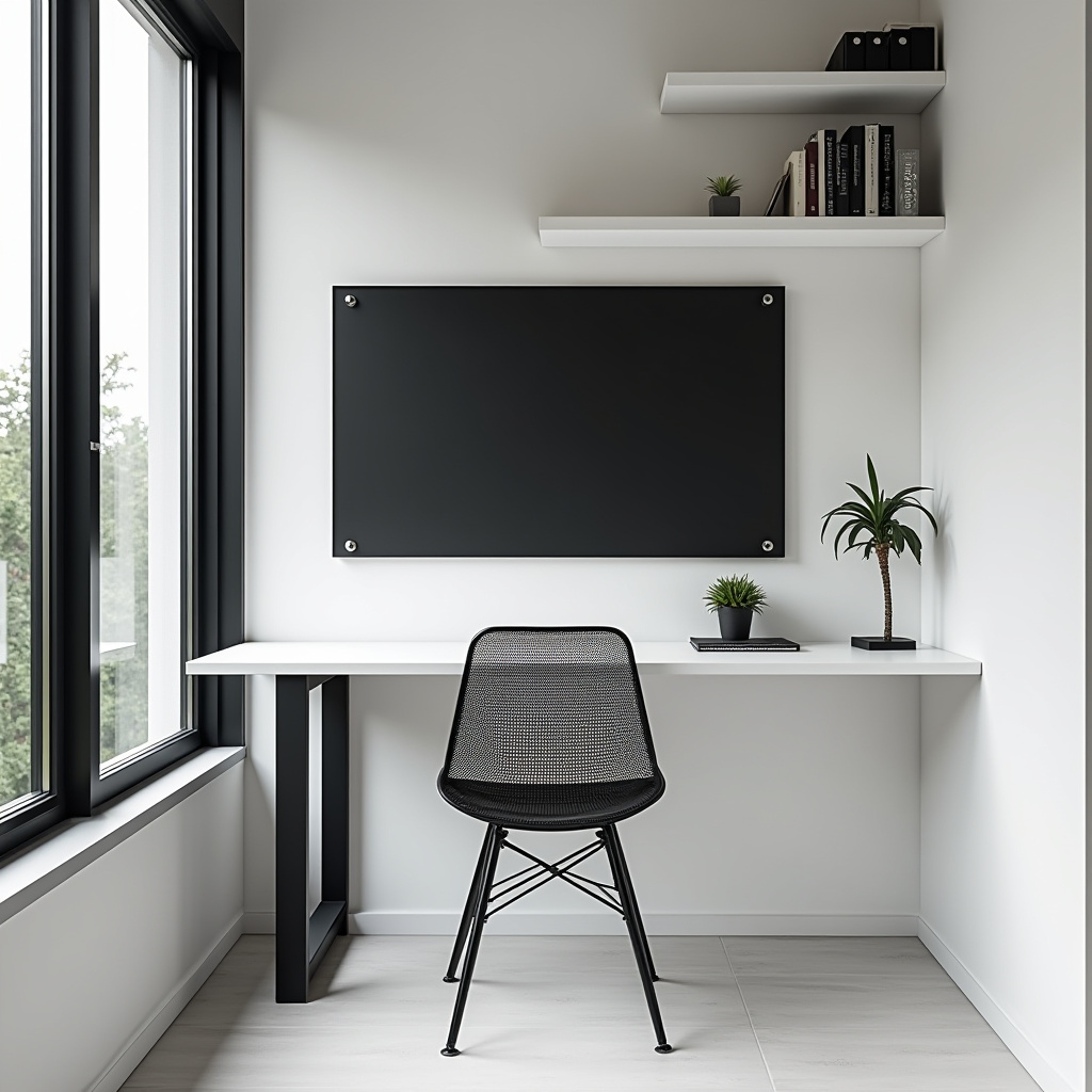 black and white office decor 20