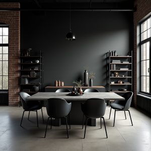 black dining room 1