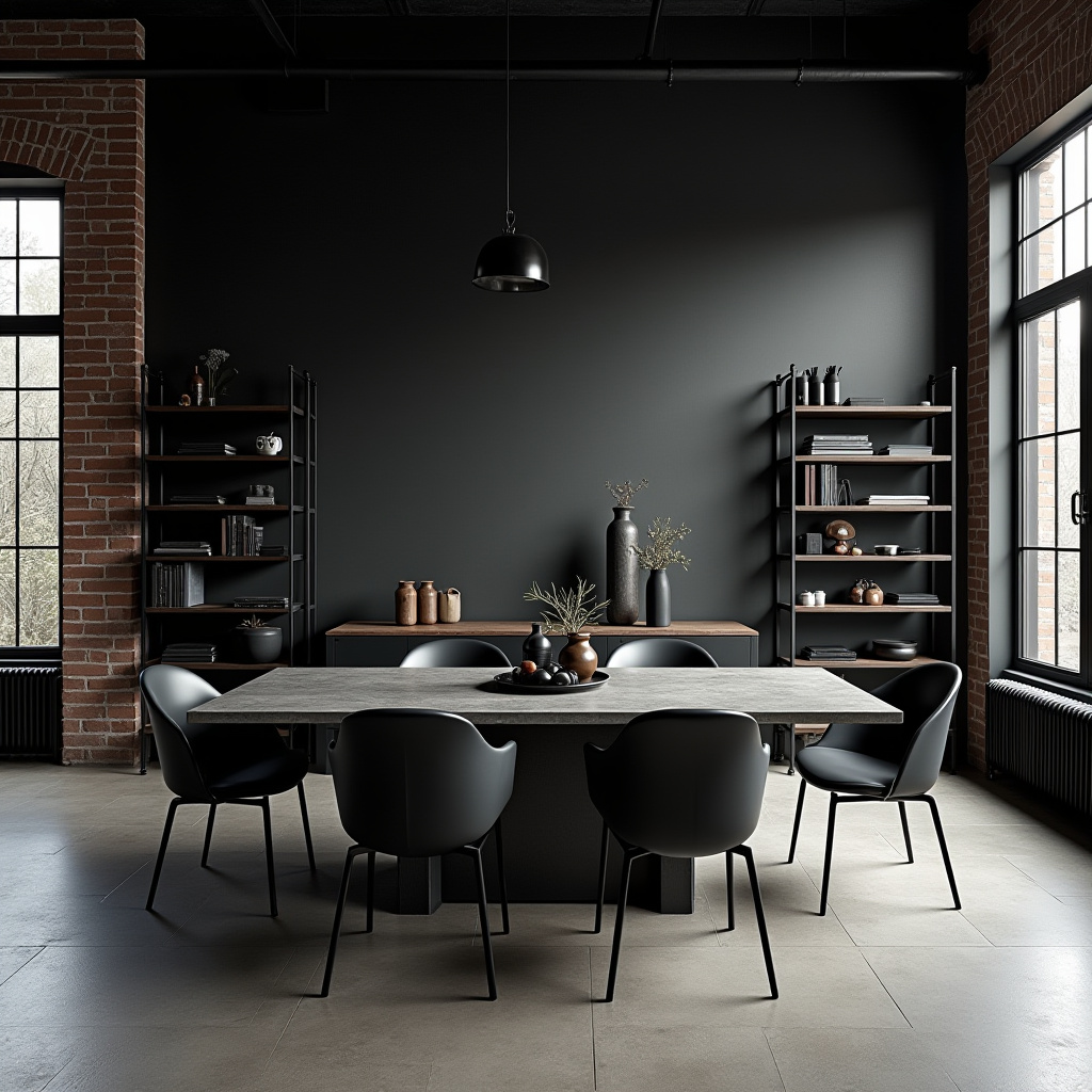 black dining room 1