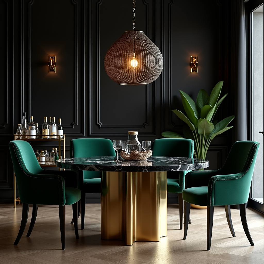 black dining room 11