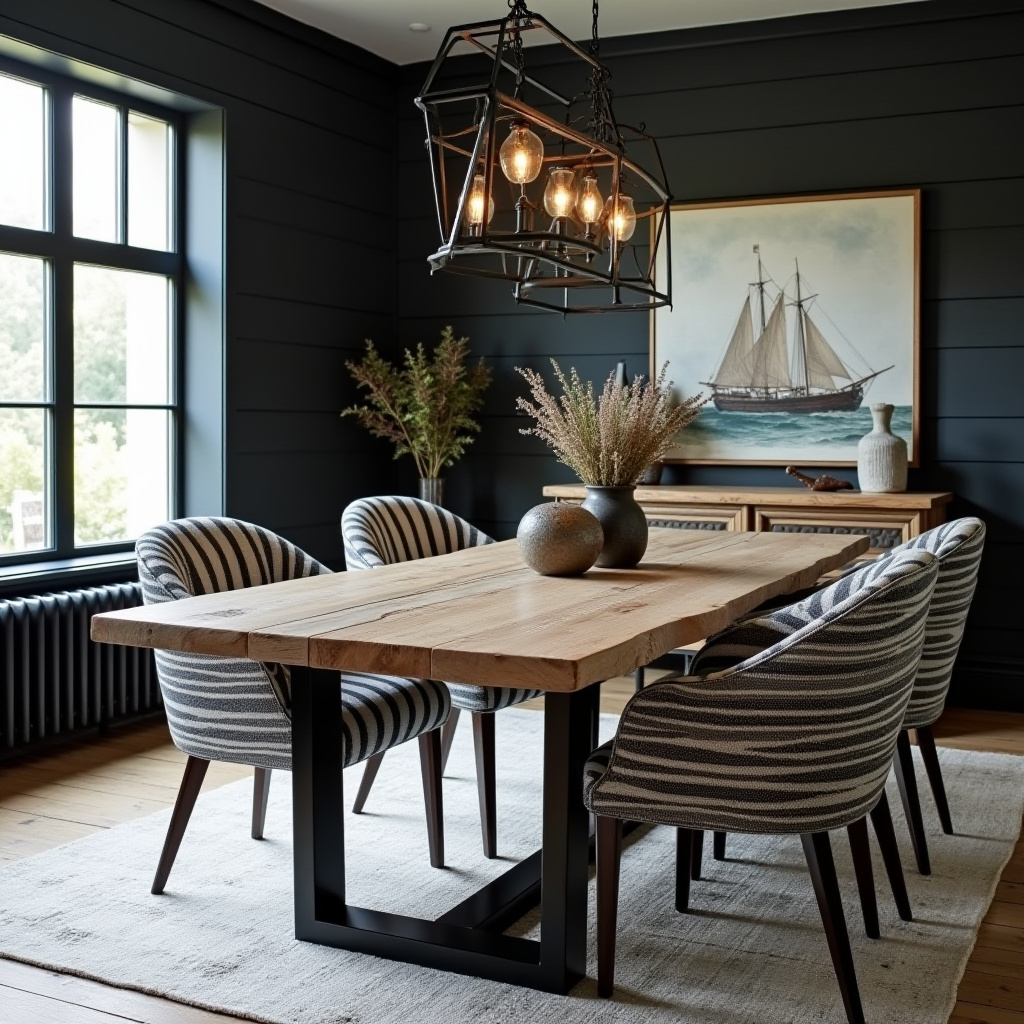 black dining room 12