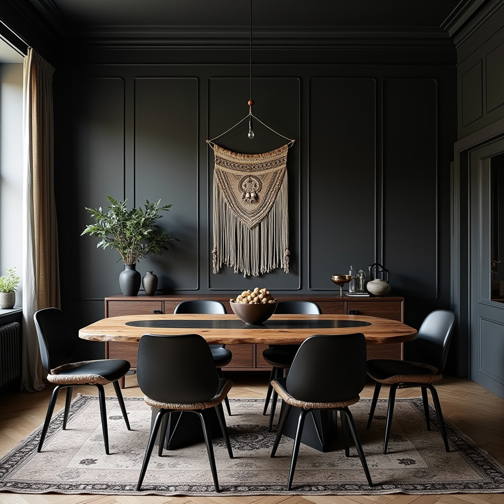 black dining room 13