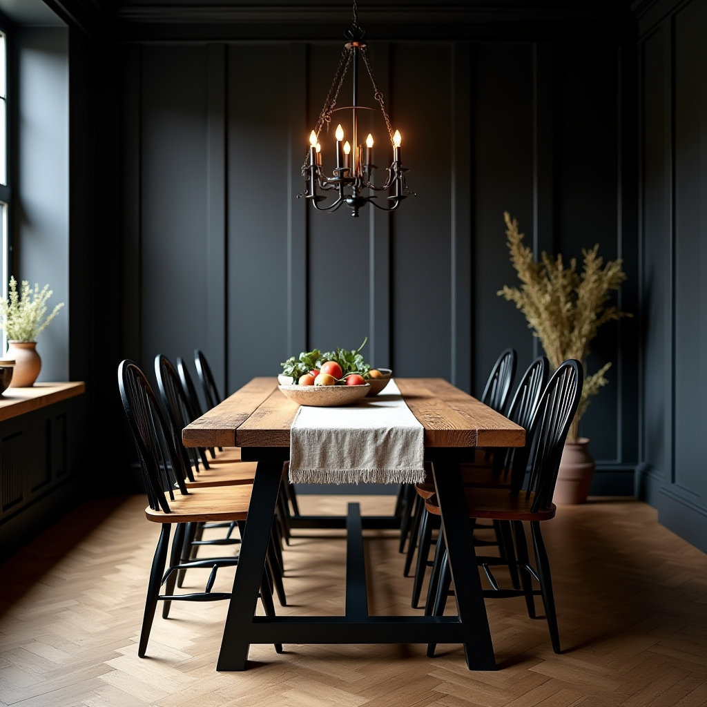 black dining room 4