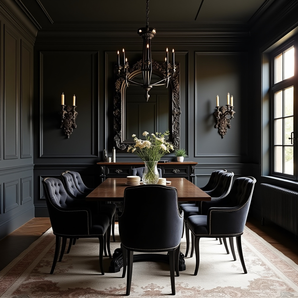 black dining room 7