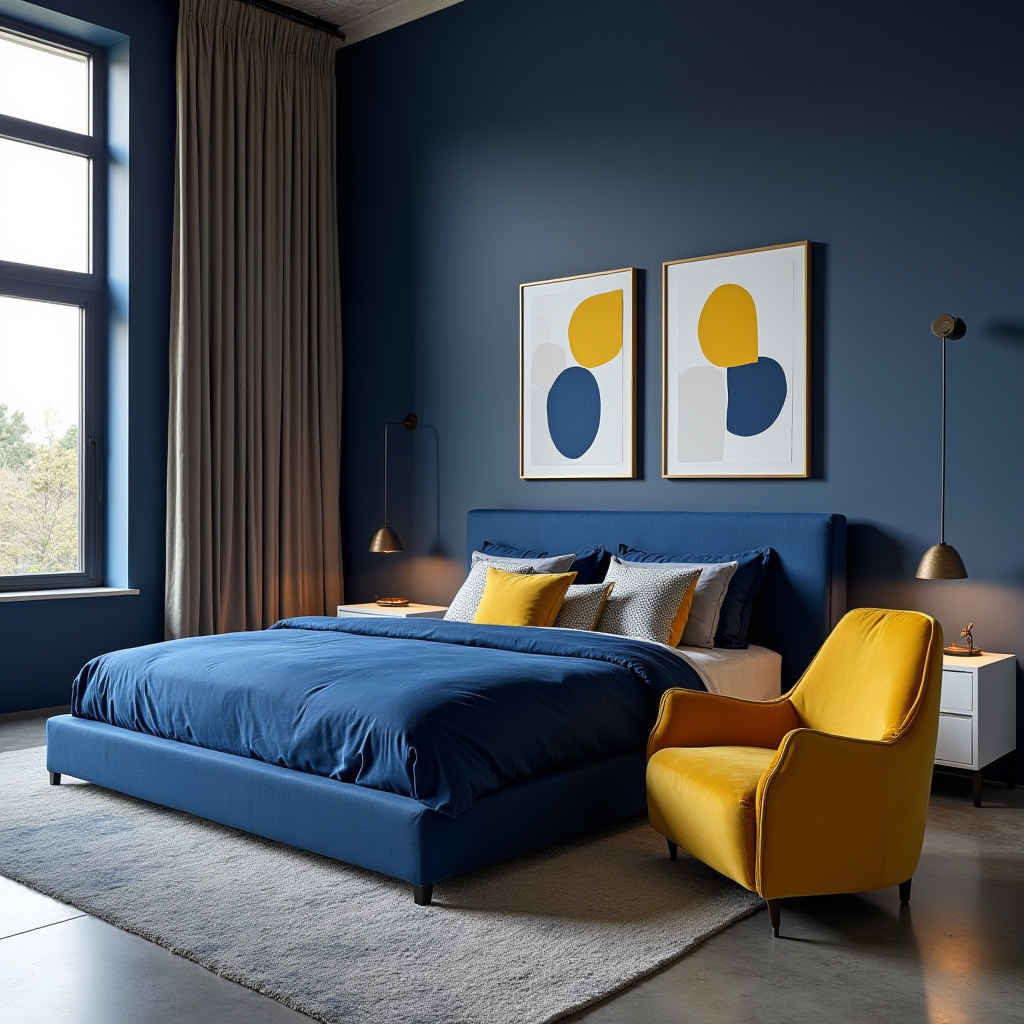 blue and yellow bedroom 4