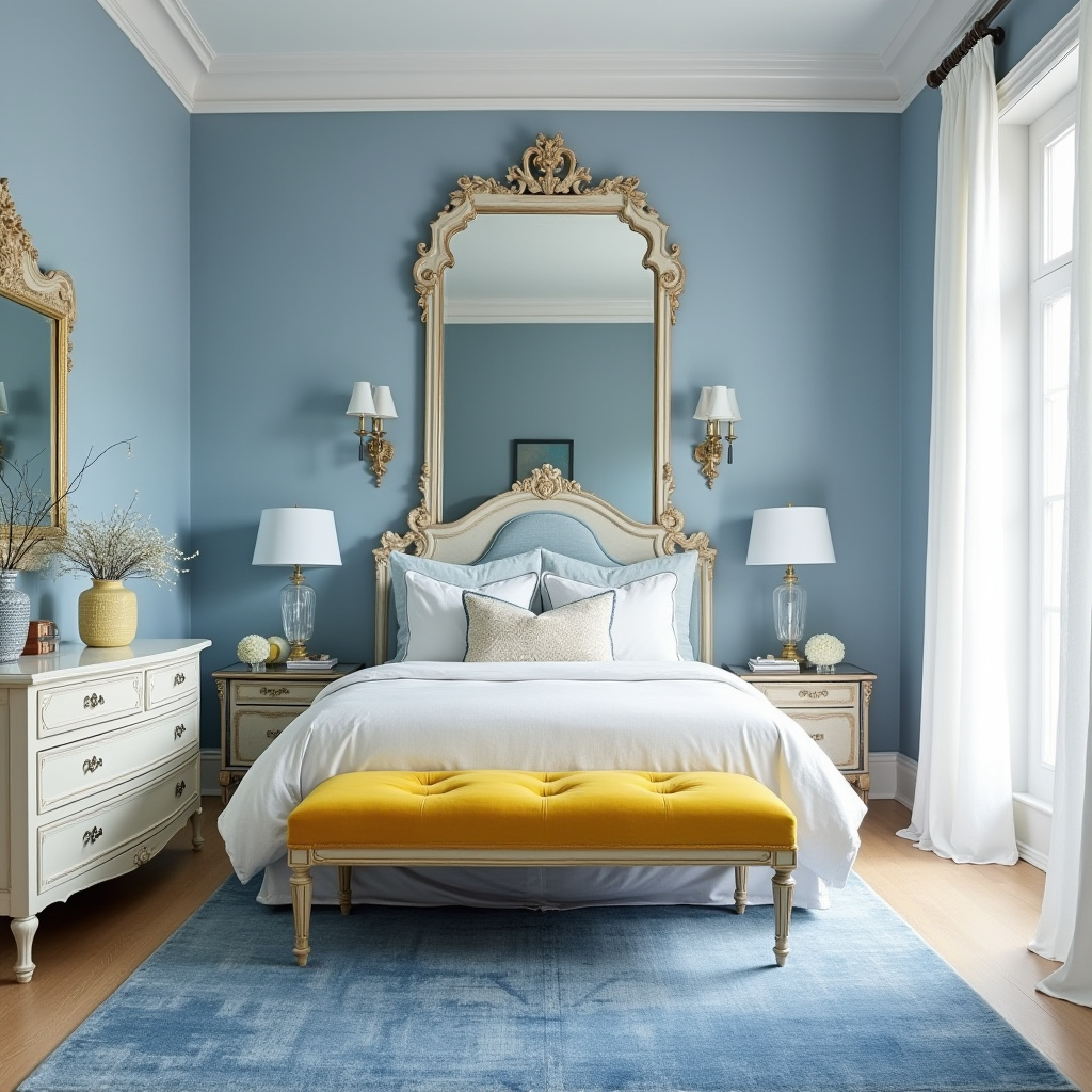 blue and yellow bedroom 7