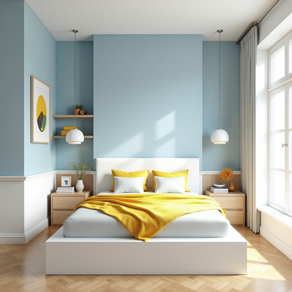 blue and yellow bedroom 8