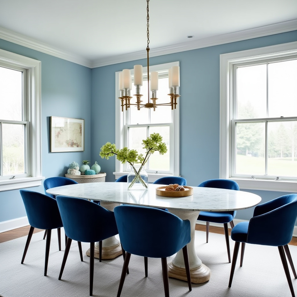 blue dining room 9