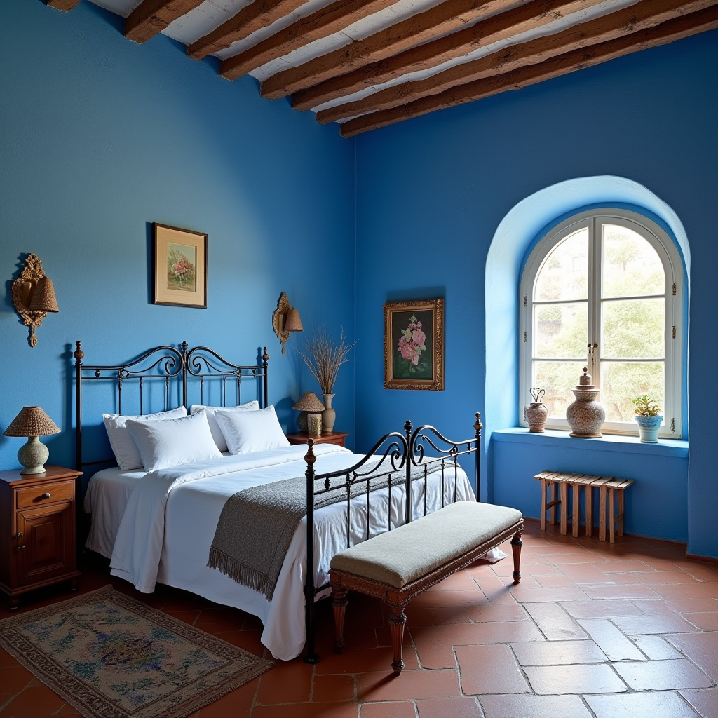 blue guest bedroom 12