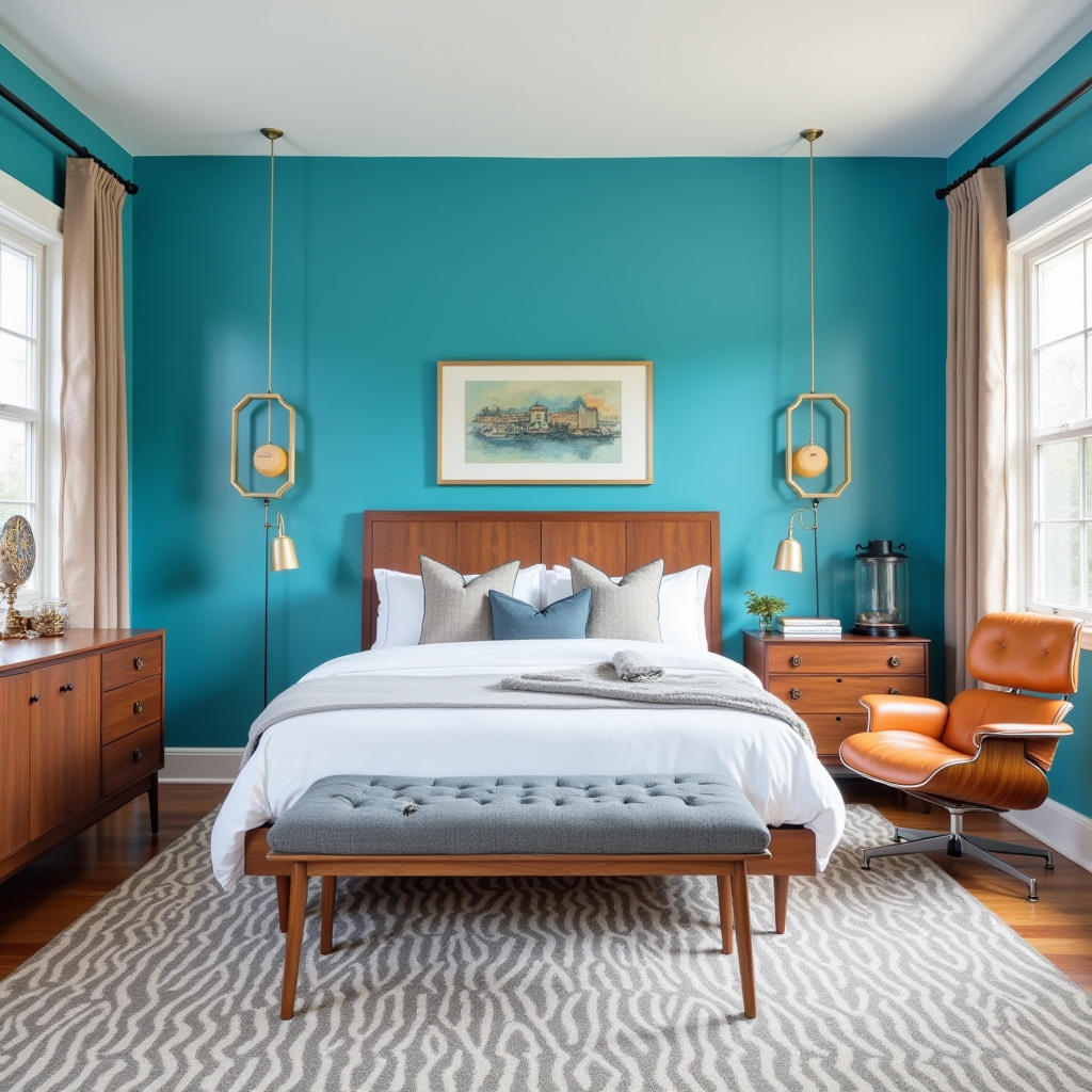 blue guest bedroom 13