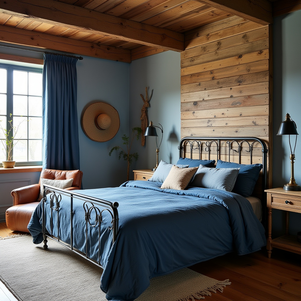 blue guest bedroom 14