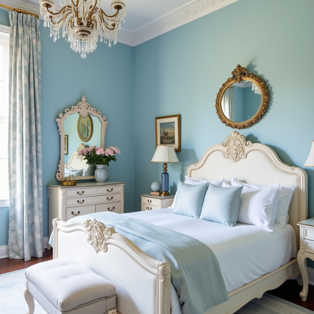 blue guest bedroom 16