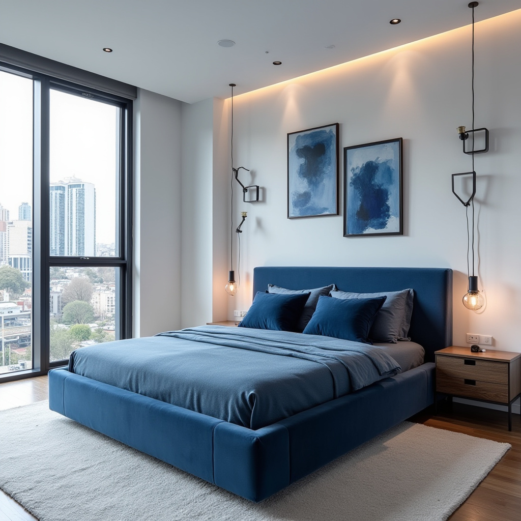 blue guest bedroom 6