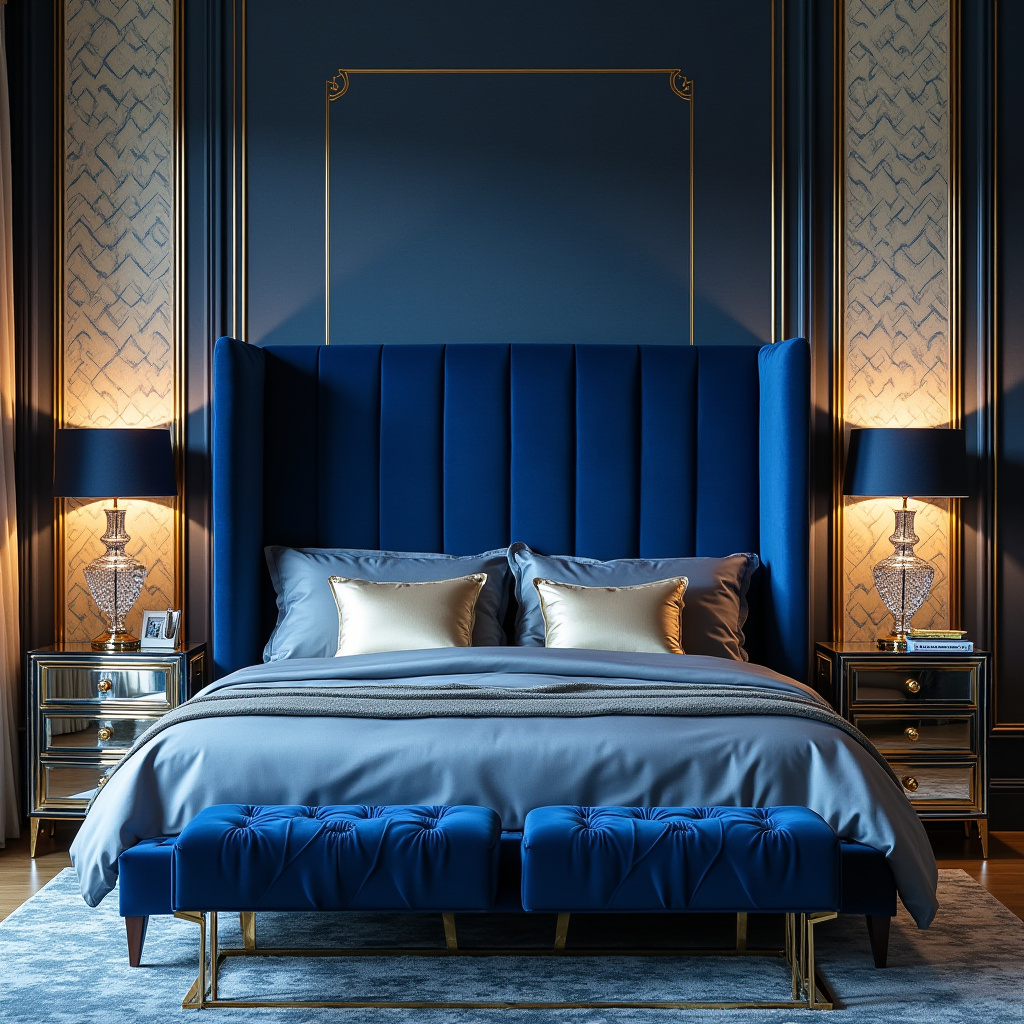 blue guest bedroom 7