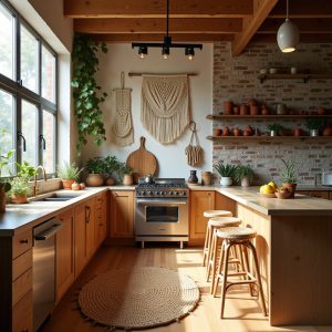 boho chic kitchen 1