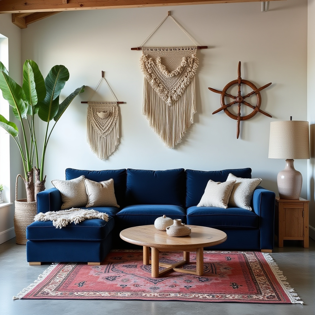 boho coastal living rooms 11