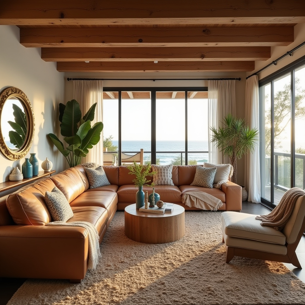 boho coastal living rooms 8