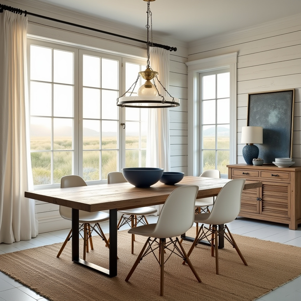 coastal farmhouse dining room 14