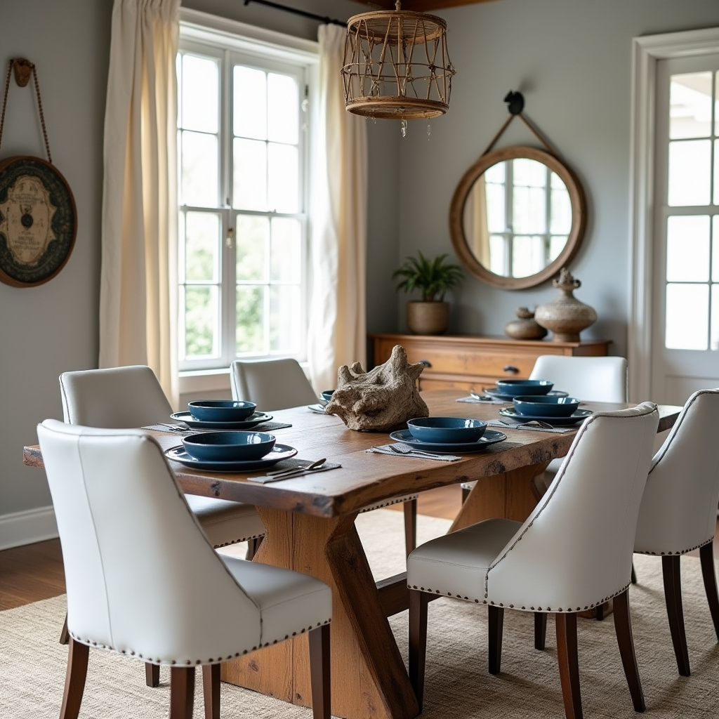 coastal farmhouse dining room 17