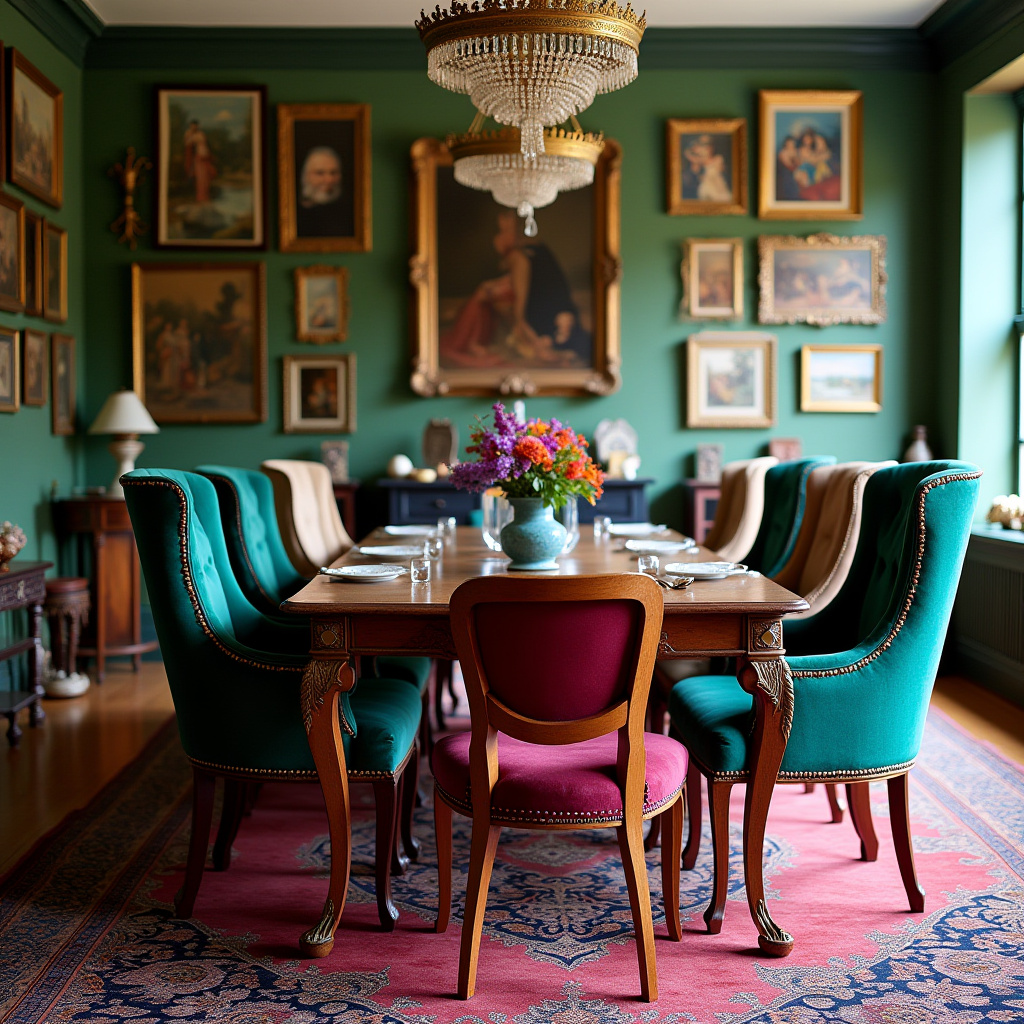 colorful dining room 13
