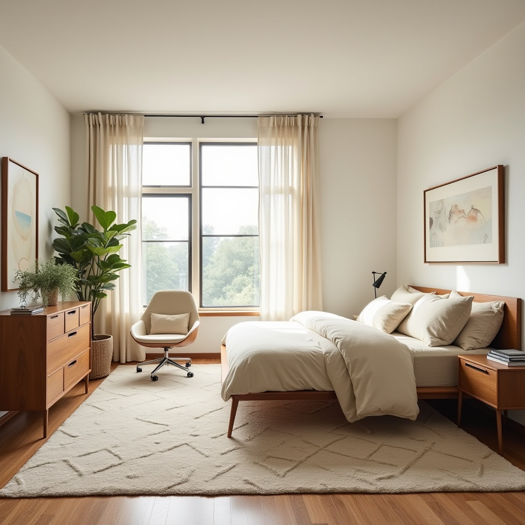 cream and beige bedroom 18