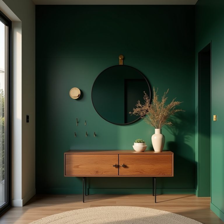 dark green entryway 1