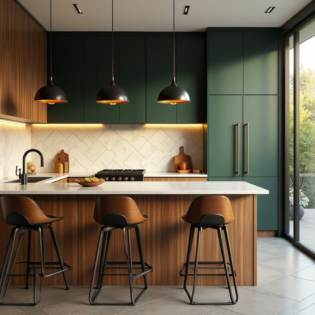dark green kitchen 15