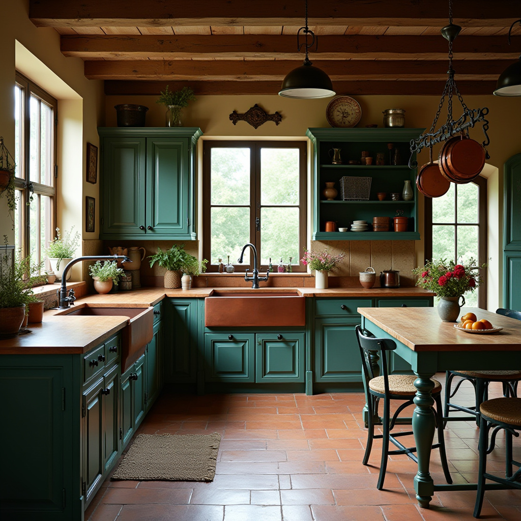 dark green kitchen 18