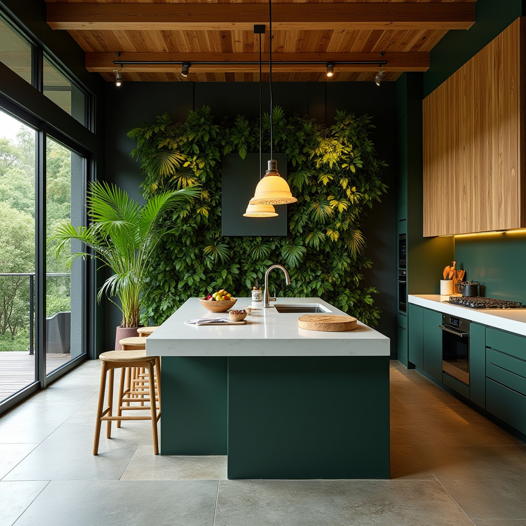 dark green kitchen 20