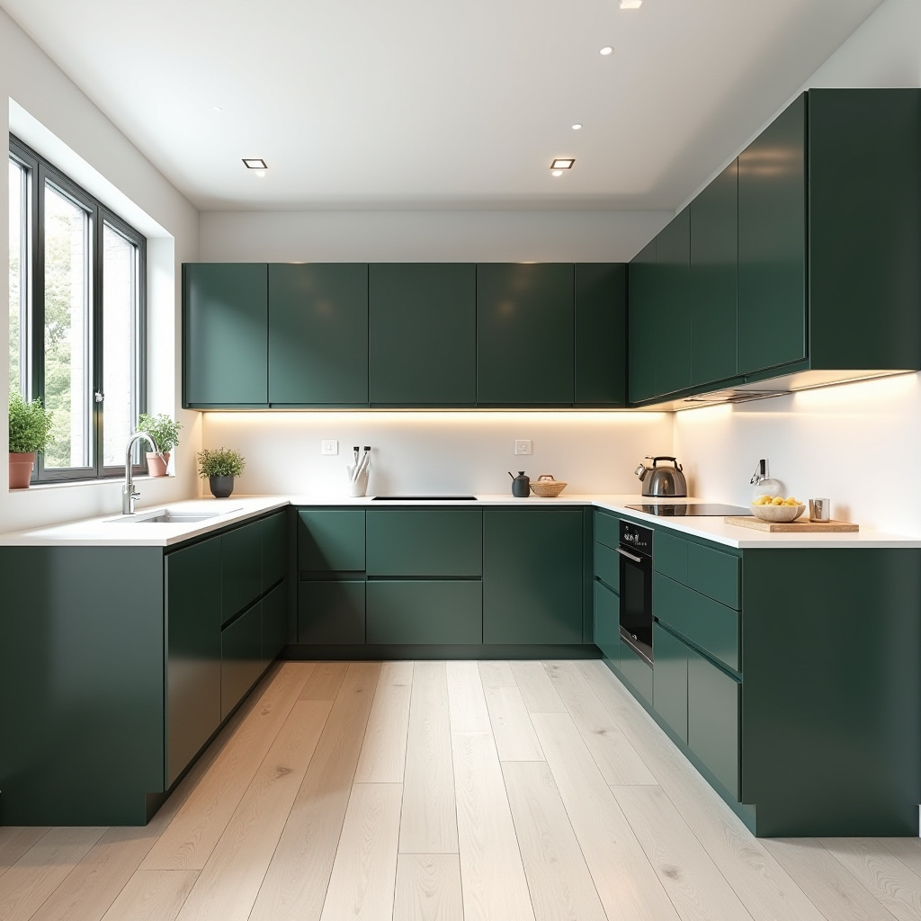 dark green kitchen cabinets 7