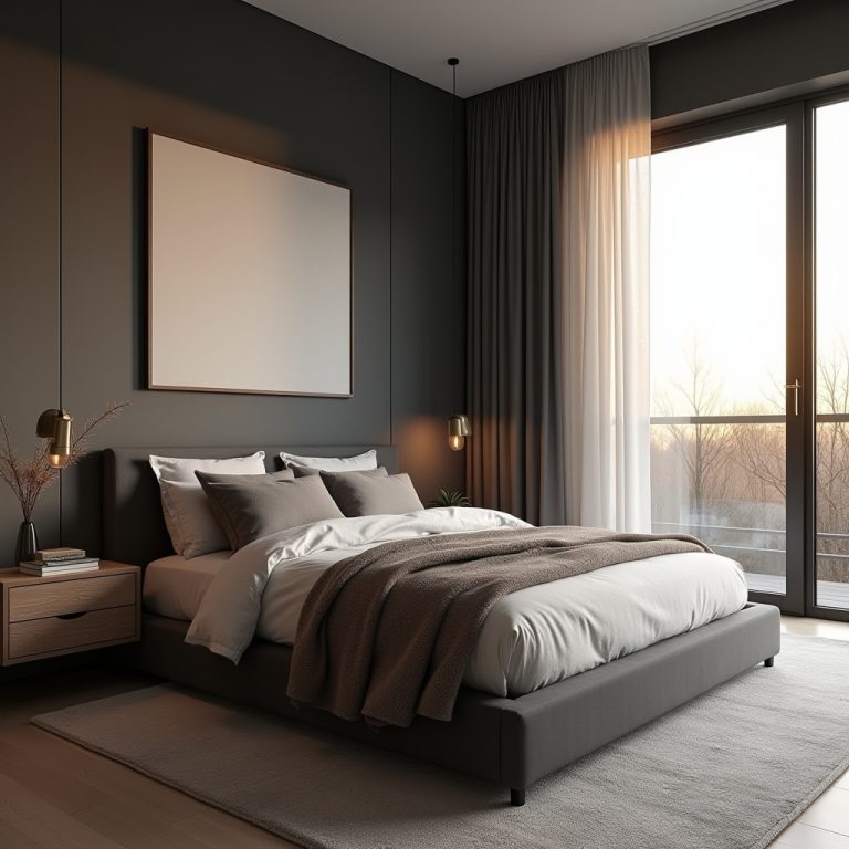dark neutral bedroom 1