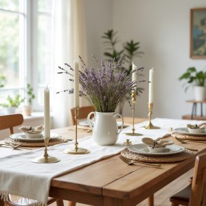 dining room table decor 1