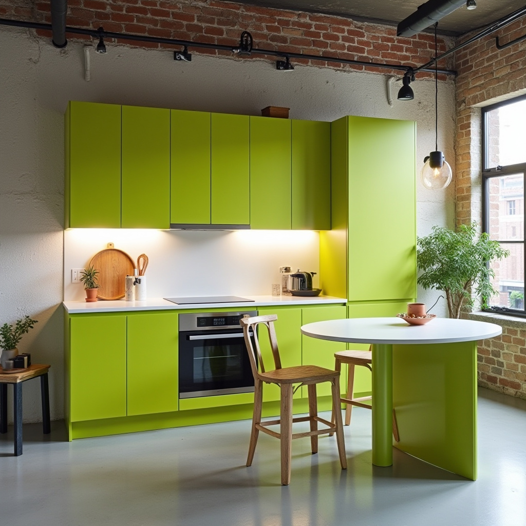 green and white kitchen 11