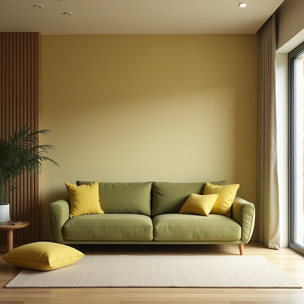 green and yellow living room 20