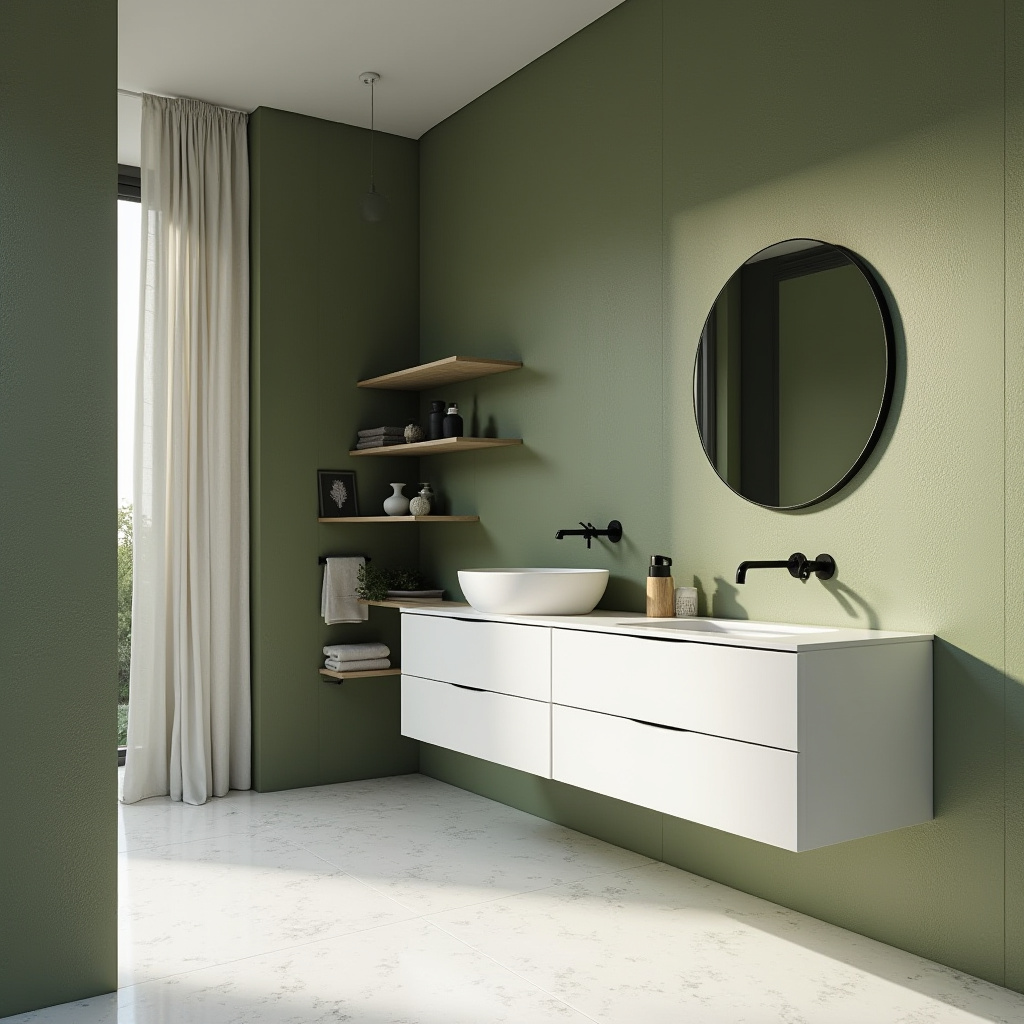 green bathroom ideas 12