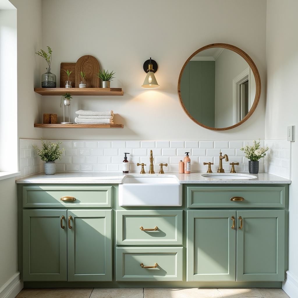 green bathroom ideas 13