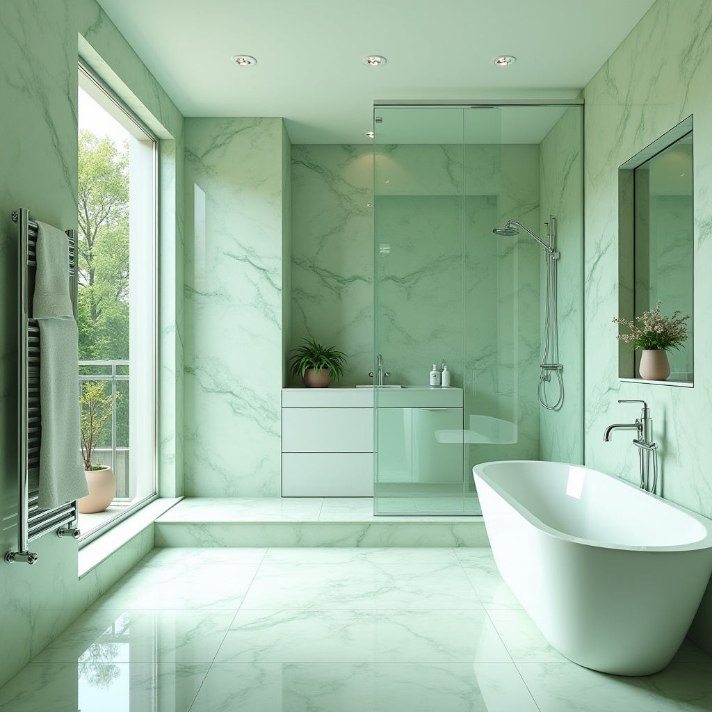 green bathroom ideas 14