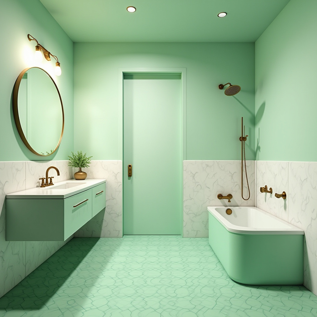 green bathroom ideas 18